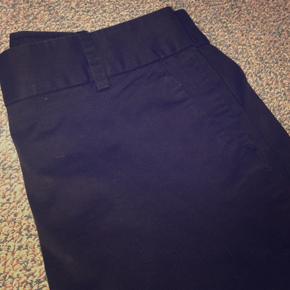 Navy blue J. Crew cafe trouser